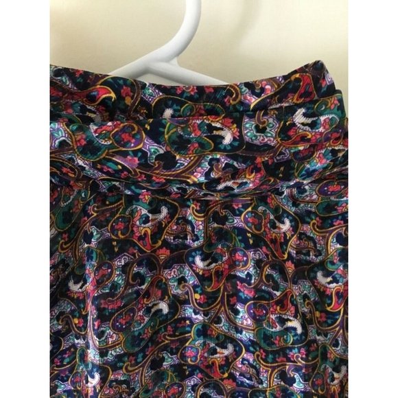 Hasting & Smith  polyester sheer colorful paisley  blouse mock neck size 8 - Picture 3 of 10